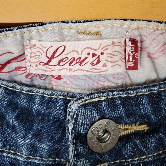 Levi's Red Tab Jeans 5 Pocket Straight Leg Size 8 Adjustable Waist Cowgirl - Picture 2 of 12